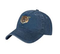 Sombrero de Vaquero Ajustable con Cabeza de Puma para Viajes al Aire Libre