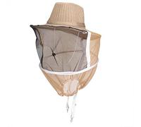 Sombrero de vaquero apicultor al aire libre, gorro de velo de apicultura incombustible transpirable Protector de cabeza de cara, para apicultores, pesca, senderismo y caza