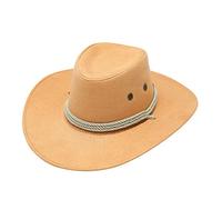 Sombrero de vaquero de ala ancha para adultos, estilo casual, de verano, para viajes, para hombre, talla 7 5/8, amarillo, Talla única