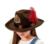 Sombrero de vaquero genérico para hombres, peluquería de disfraz de acción de gracias, sombrero de disfraz festivo | Para celebración de otoño carnaval, concierto, mascarada, fiestas disfrazadas para