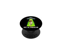 Sombrero de Vaquero Get In Frenchie UFO French Bulldog Space PopSockets PopGrip Adhesivo