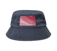 Sombrero de vaquero negro con estampados de moda de estilo degradado rosa, adecuado para viajes al aire libre y pesca, Azul marino, talla única