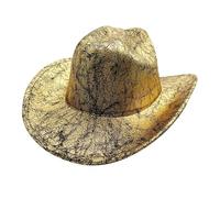 Sombrero de vaquero occidental para hombres y mujeres, sombreros Fedora clásicos enrollables con cinturón de hebilla para la playa para el rendimiento, sombrero de vaquero de carnaval para hombres 7 3