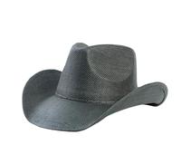Sombrero de vaquero occidental para niños, para uso de temporada, perfil occidental al aire libre, corona estructurada y ala con forma, gorro ligero para almuerzos de patio y campos de campamento