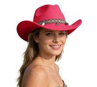 Sombrero de Vaquero Occidental Ranchero clásico, ala Ancha, Exteriores, Aventuras, equitación