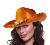 Sombrero de vaquero occidental - Sombrero de ranchero, clásico para hombre y mujer, sombrero de vaquero vintage, sombrero de cowboy de ala ancha, sombrero de campo, sombrero de ranchero, sombrero de