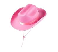 Sombrero de vaquero para mujer, de piel occidental, de ala ancha, con cuerda, para hombre, vaqueros, deportes al aire libre, fiesta, playa, protección UV, unisex, para adultos, verano, ropa casual de