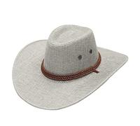 Sombrero de vaquero para mujer, sombrero de paja de ala ancha con cuerda, para hombre, vaqueros, protección UV occidental, camionero, gorra de fiesta, unisex, accesorios de vaca para adultos, sombrero