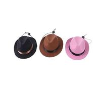 Sombrero de vaquero para perro con correa ajustable, sombrero de vaquero para perro pequeño, gorra de cosplay, cachorro, mascota, perro, gato, disfraz de vacaciones, decoración de fiesta de mascotas