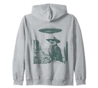 Sombrero de Vaquero UFO Desert Eagle Western Sci-Fi Bird Sudadera con Capucha
