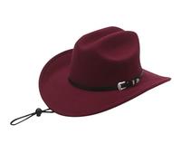 Sombrero de vaquero Westen para mujer, color negro, con ala enrollable, para disfraz, cuerda ajustable, ligero, a la moda, para mujeres y hombres, despedida de soltera, Halloween, accesorios para la