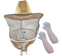 Sombrero de Velo de Apicultor Guantes, 1 Juego de Seguridad
