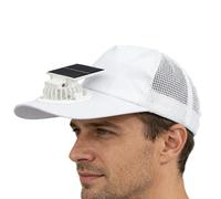 Sombrero de ventilador solar de 18,5 x 12 cm, gorra de béisbol de malla transpirable con ventilador de 3 velocidades, batería USB C de 300 mAh, refrigeración ligera para acampar al aire libre,
