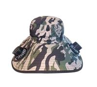 Sombrero de ventilador solar | Sombrero solar ventilado protección UV para exterior - Refrescante recargable por USB para pesca Protección UV de ancho borde ancho cubrecabeza Safari para viajes al