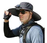 Sombrero de ventilador solar, sombreros de ventilador solar para hombre, cubierta de ala ancha, protección cómoda, gorras de enfriamiento para mujeres y hombres, playa, trabajo, jardinería, verano