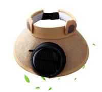 Sombrero de ventilador solar, transpirable, visera portátil para piscina, concierto, vacaciones, jardín, gimnasio, al aire libre, playa, entrenamiento, viajes, , yoga, senderismo, festivales