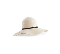 Sombrero de verano de ala ancha para mujer Beechfield Marbella TU