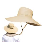Sombrero de verano de ala ancha: protección solar al aire libre, viajes en la playa | Capucha desmontable impermeable y diseño ligero, autoridad de equipamiento versátil para el senderismo de jardín