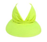 Sombrero de verano para mujer, parte superior hueca, elástico, visera para el sol, gorra de béisbol, gorras para correr, verde menta, Talla única