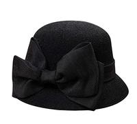 Sombrero de verano para mujer, sombrero de pescador, suave, con lazo, de nailon, Negro, Talla única