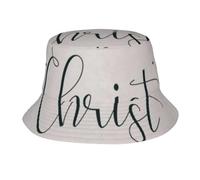 Sombrero De Verano Todo Lo Puedo En Cristo Filipenses 4:13 Versículo Ligero Sombrero Tipo Bucket Impermeable Gorro Safari para Senderismo Surf Golf