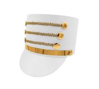 Sombrero de vestuario de Cascanueces - Hombo de banda de marcha de Nutcracker, Toy Soldier Majorette Cap | de estilo de estilo vintage creando un aspecto de desfile festivo, accesorio de actuac