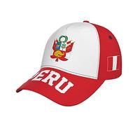 Sombrero De Visera Bandera del Perú Peruana Gorras De Béisbol Deportivo Gorras De Golf Algodón Gorros Casuales para Pesca, Viaje, Tenis