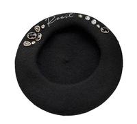 Sombrero decorativo de diamantes de imitación de moda para niñas y mujeres, sombrero de pintor para otoño e invierno, resistente al viento, pintor francés para invierno, sombreros para mujeres, a