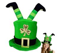 Sombrero del día de San Patricio, sombrero verde de duende, accesorios del día de San Patricio, accesorios para hombres y mujeres, divertida decoración de orejas largas, fiesta temática irlandesa