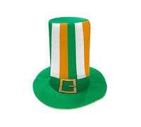 Sombrero del festival irlandés St. Patrick's Hat St. Patricks accesorio Grüner Partyhut Sombrero Disfraz con Kleeblatt St. Patricks Outfit Happy Hat Hat Hat Cappas traje HUT GRUNER KLEEBLATHUT