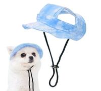 Sombrero del Sol De Perro | Summer Summed Sol Gat con Agujeros para Los Oídos Capitán Visera Perros Sombreros Protección Soleada Bucket Hatt Dogg Visor Orejas, Verano Borde Anchos, Rayos UV