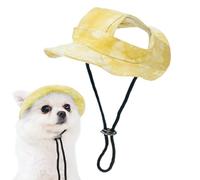 Sombrero del Sol De Perro | Summer Summed Sol Gat con Agujeros para Los Oídos Capitán Visera Perros Sombreros Protección Soleada Bucket Hatt Dogg Visor Orejas, Verano Borde Anchos, Rayos UV