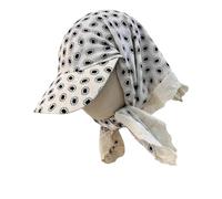 Sombrero deportivo de ala ancha para uso al aire libre, casual, senderismo, correr, novio, pañuelo de sol, turbante de poliéster transpirable, blanco, Talla única