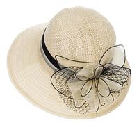 Sombrero Derby de organza de Kentucky para mujer, para novia, boda, iglesia, fiesta de té, ala ancha, gorra de verano
