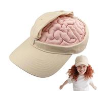 Sombrero Divertido | Sombrero De Pensamiento Divertido - Diseño de Cerebro Abrible y Cerrable Accesorio de Disfraz para Hombres Actividades al Aire Libre Senderismo Cumpleaños Viajes Festivales Fotos