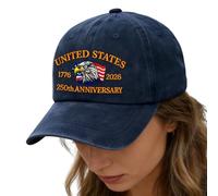 Sombrero EE.UU. 250 Aniversarios - Gorras Retro De Águila Ajustables - Gorras del 250º Aniversario | para Playa Exteriores Verano Camping Jardin Senderismo Trabajo Viaje