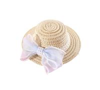 Sombrero elástico para mascotas, sombrero de paja para perros, a la moda, para primavera, viajes, fotografía, protección solar, pajita, viajes, cumpleaños