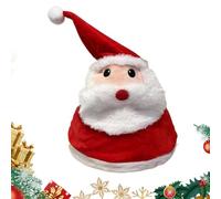 Sombrero eléctrico de Navidad - Divertidos accesorios de noche para la cabeza - Sombrero de Navidad Interactivo Peluche con luz y sonido | para cabina fotográfica accesorio rendimiento en escena