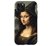 Sombrero Encantado de Retrato de Bruja Inspirado en Mona Lisa para Halloween Carcasa para iPhone 11 Pro