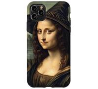 Sombrero Encantado de Retrato de Bruja Inspirado en Mona Lisa para Halloween Carcasa para iPhone 11 Pro MAX