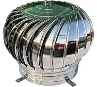 Sombrero Extractor De Humos ,Tapa Para Chimenea, Ventilador de techo giratorio for chimenea, acero inoxidable 304, resistente a la intemperie, duradero, rotación de alta velocidad sin deformación,(300