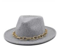 Sombrero Fedora de Lana para Hombre y Mujer para Invierno y otoño, Sombrero Elegante de señora Trilby de Fiel