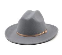 Sombrero Fedora de Lana para Hombre y Mujer para Invierno y otoño, Sombrero Elegante de señora Trilby de Fiel