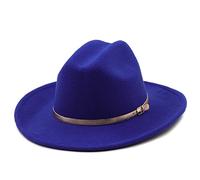 Sombrero Fedora de Lana para Hombre y Mujer para Invierno y otoño, Sombrero Elegante de señora Trilby de Fiel