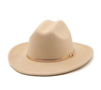 Sombrero Fedora de Lana para Hombre y Mujer para Invierno y otoño, Sombrero Elegante de señora Trilby de Fiel