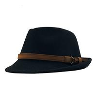 Sombrero Fedora de Lana para Hombre y Mujer para Invierno y otoño, Sombrero Elegante de señora Trilby de Fiel