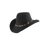 Sombrero Fieltro Smokey Ranger by Scippis sombrero de fieltro de lanasombrero de vaquero (XL/60-61 - negro)