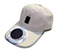 Sombrero genérico con ventilador - Protección UV, refrescante, ajustable - Gorra refrescante para mujer - para hombres y mujeres, verano, playa, senderismo, viajes, picnic, caqui
