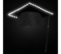 Sombrero genérico de descuento de diploma de secundaria | Sombrero LED luminoso para graduación - peinado con pompón, accesorios disfraz universidad, decoración de fiesta estudiantil y evento escolar