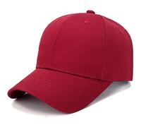 Sombrero genérico negro con flores Board Light Cotton Sun Hat Color Cap Béisbol Caps Gorro Piscina Tela Adulto, rojo, Talla única
